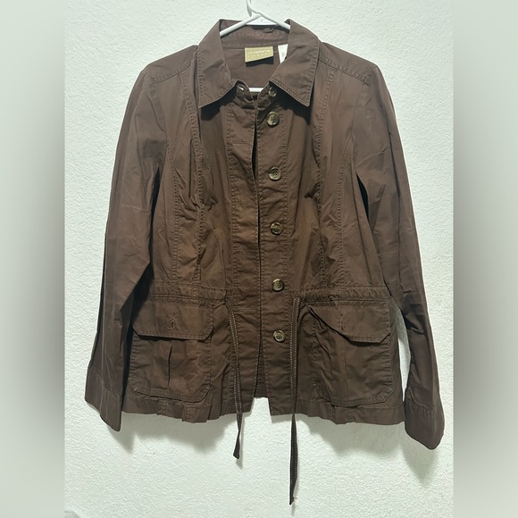 Liz Claiborne Brown Jacket / Coat / Blazer size Large - Picture 1 of 9